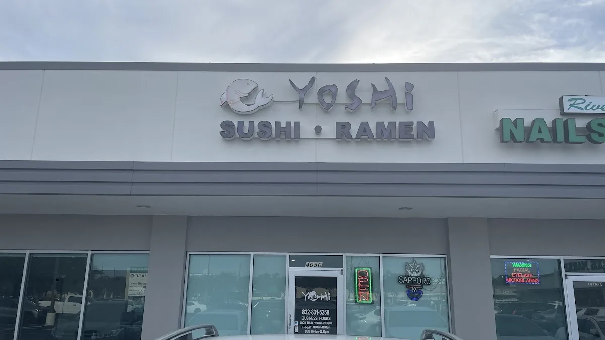 Yoshi Sushi Ramen storefront on Bellaire Blvd, Houston